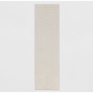 NWOT Threshold 2x7 Washable Solid Machine Tufted Runner Rug- Tan Color Skid Resi